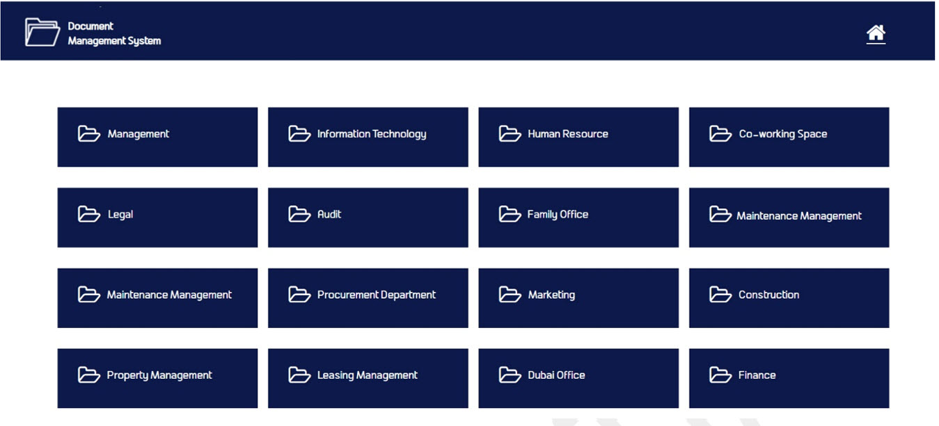 Comprehensive departmental document management system